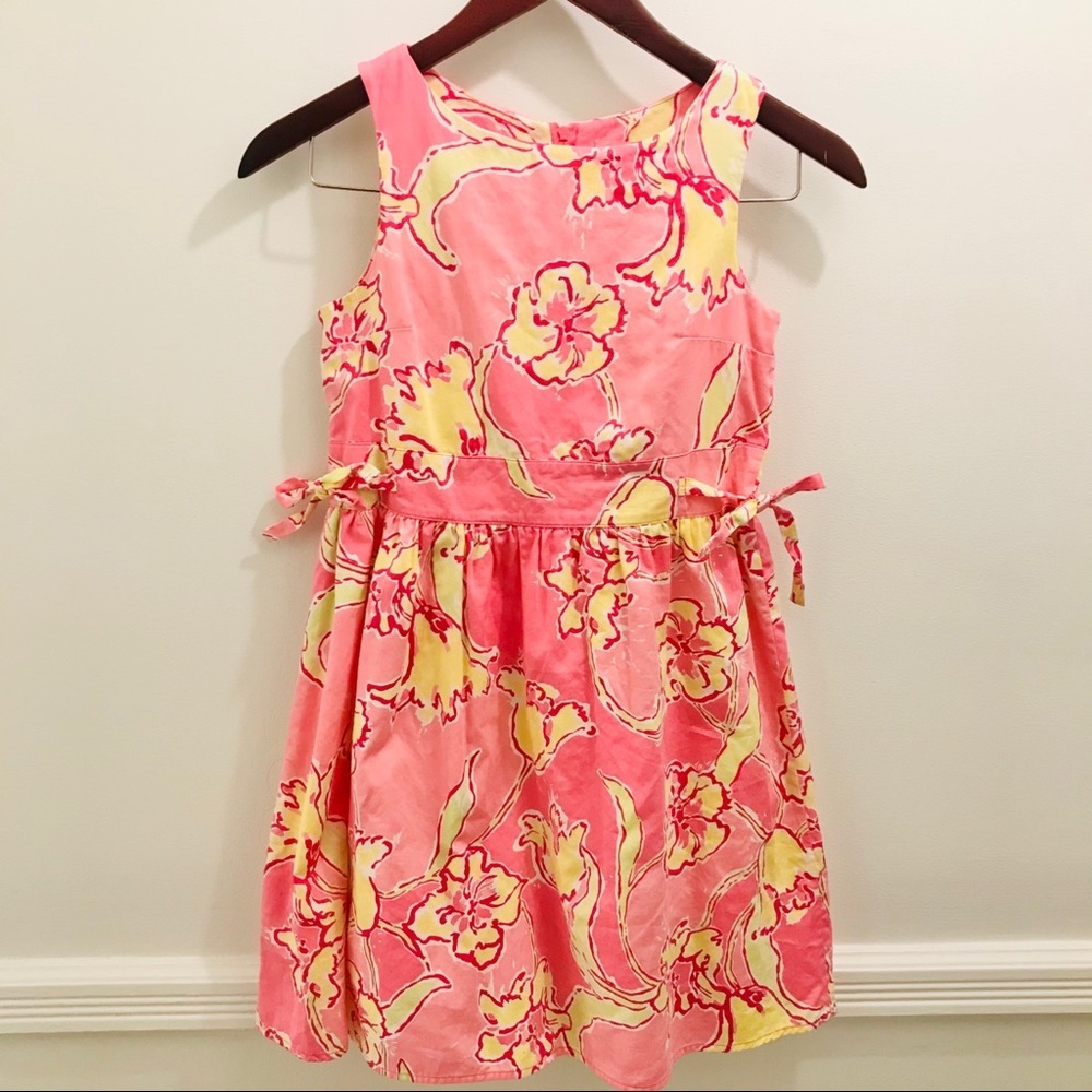 Lilly Pulitzer Little Eryn Dress Hotty Pink Floral